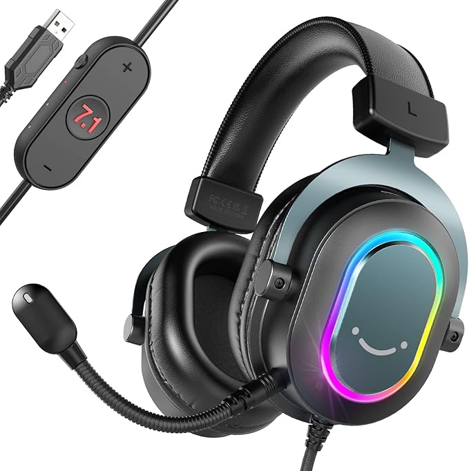 FIFINE Gaming Headset for PC-Wired Headphones by FIFINE