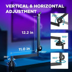 InnoGear Low Profile Mic Arm, 360° Rotatable Microphone Boom Arm Mic Stand - Image 3