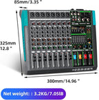 Depusheng MX8 8 Channel Sound Mixer Audio Mixing Console 48V 256DSP - Image 9