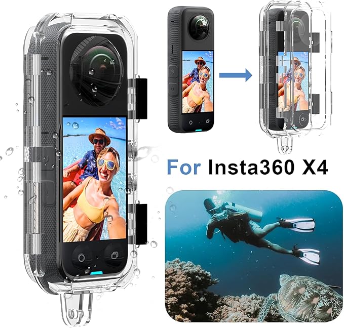 Hualele Waterproof Invisible Dive Case 50m/164ft Underwater Camera Housing - Image 2