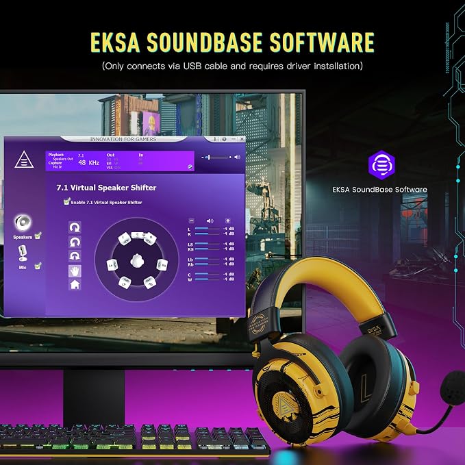 EKSA USB Gaming Headset for PC - Image 8
