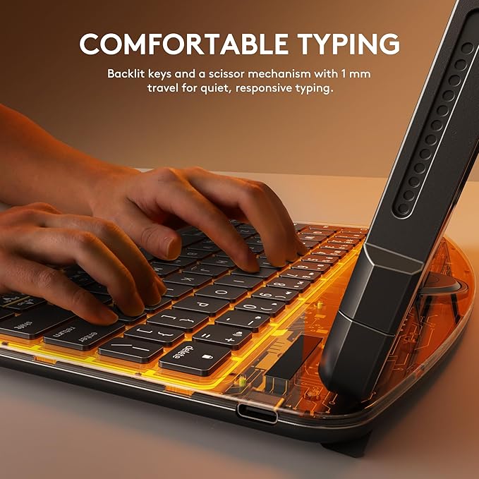 GUSGU Transparent Case with Wireless Keyboard only - Image 5