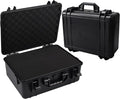 Hard Case with Foam Camera Hard Case Large Waterproof Protective Case Travel by Uxwuy