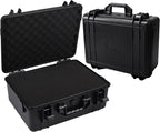 Hard Case with Foam Camera Hard Case Large Waterproof Protective Case Travel by Uxwuy