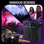 DJ Table Stand Portable booth Double Deck, Foldable DJ Stand Booth, Heavy-Duty - Image 6