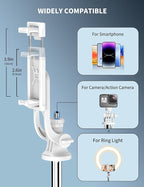 SelfieShow 71" Cell Phone Selfie Stick & Tripod, Smartphone Stand - Image 4