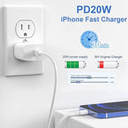 Fast iPhone 14 Charger 3Pack, 10FT USB C to Lightning Charging Cord - Image 2