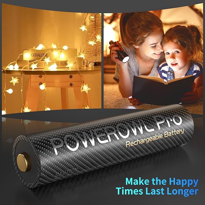 POWEROWL Rechargeable AAA Batteries PRO, High Capacity 1100mAh, Premium NiMH - Image 3