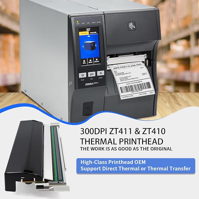 P1058930-010 New Printhead for Zebra ZT411 ZT410 Thermal Industrial Printer - Image 2
