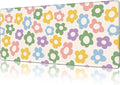 Mouse Pad Large Vintage Groovy Flowers Non-Slip Gaming Desk Mat by NIYLYNSYN