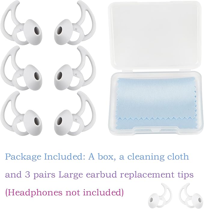 Silicone Ear Tips Replacement Earbud Tips Compatible - Image 3