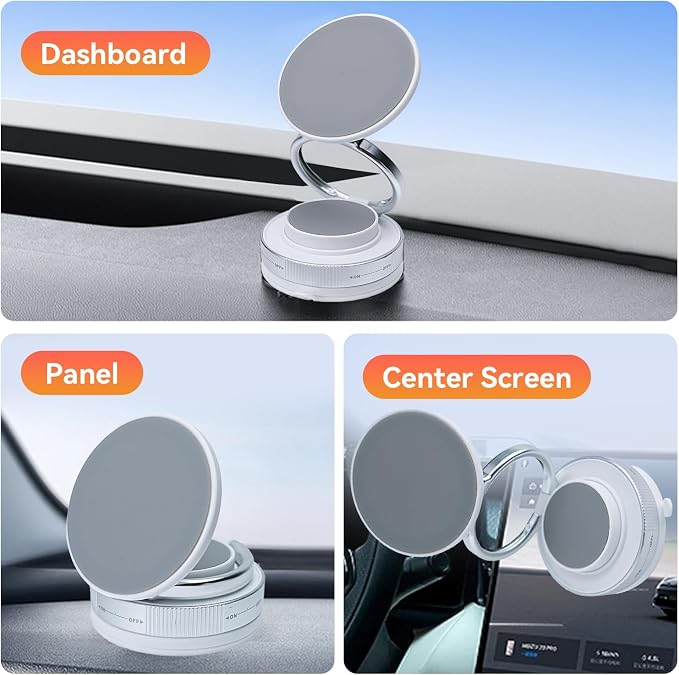 Upgraded 360° Nano Gel Vacuum Magnetic Car Phone Holder Ultra Strong Suction - Image 2