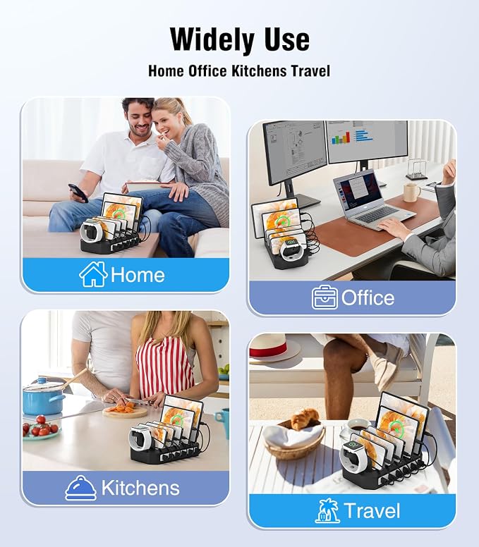6 IN 1 Fast Charging Station for Multiple Device【Durable & Safe Charging】6 - Image 4