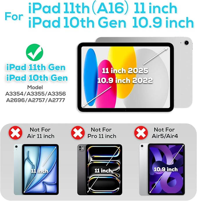 BLOSOMEET iPad Case for 11th/10th Generation 11''/10.9'' - Image 2
