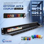 NewYork Cables® Blank Keystone 24 Port Cat6 Patch Panel - Image 5
