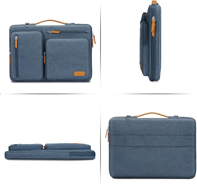 MOSISO 360 Protective Laptop Shoulder Bag, 17-17.3 inch Computer Bag Compatible - Image 4