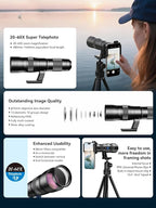 MIAO LAB 20-60X Zoom Telephoto Lens, High Power Telephoto Mobile Cell Phone Lens - Image 6