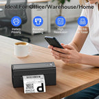 Bluetooth Thermal Shipping Label Printer, Wireless 4x6 Shipping Label Printer - Image 5