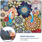 Mouse Pad, Abstract Floral Mouse Pad, Premium-Textured Computer Mouse Mat - Image 6