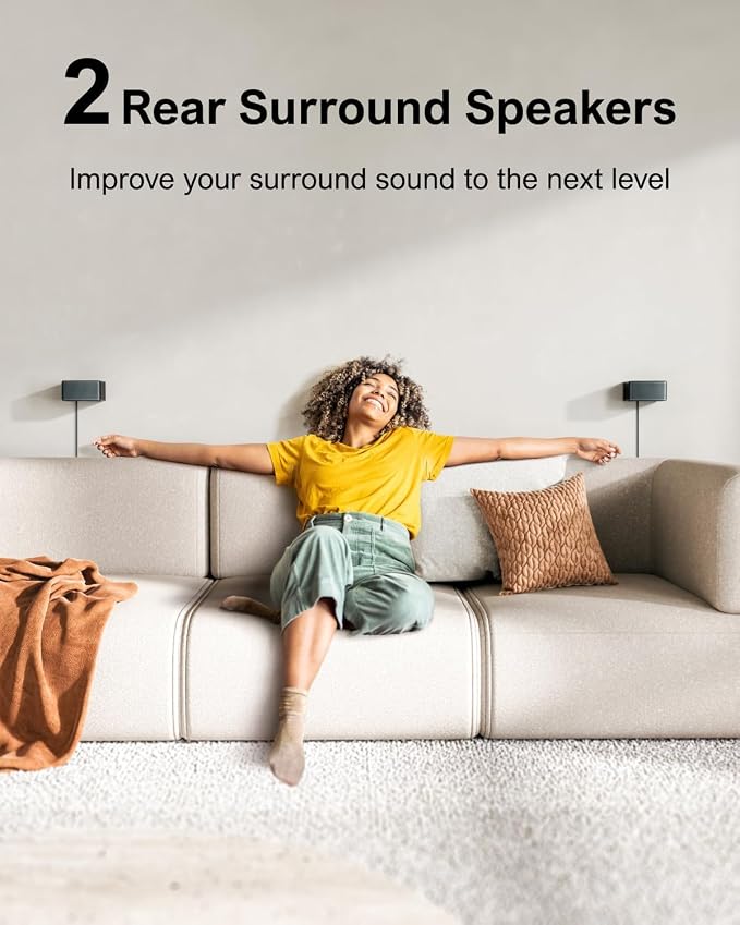 ULTIMEA 7.1 Sound Bars for Smart TV, 4 Wired Surround Speakers, Virtual - Image 6