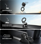 Latest Upgraded Suction Cup Phone Mount Nano Gel 360°Phone Stand Vacuum - Image 2