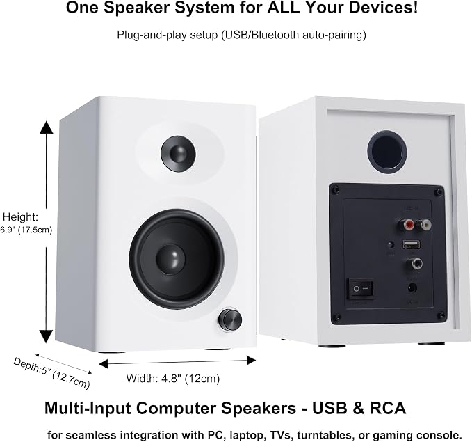Computer Speakers for Desktop PC, 60W Powerful Sound - Image 7