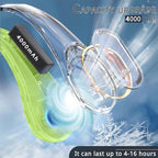Portable Neck Fan, Bladeless Neck Fan, USB Rechargeable Personal Fan, 4000 mAh - Image 4