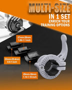MAXRICH Barbell Clamp 1 inch Multiple Sizes & Adjustable Weight Clips - Image 2