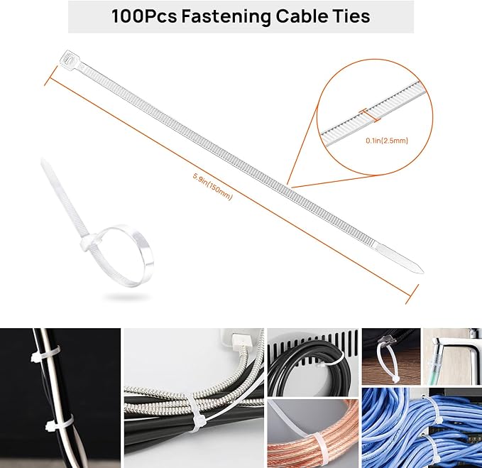 193 PCS Cable Management Kit - Image 8
