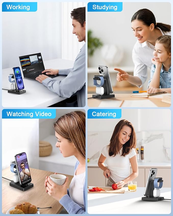 30W Fast 3 in 1 Charging Station - Image 8