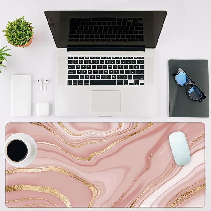 Mouse Pad Large Liquid Marble Non-Slip Gaming Desk Mat - Image 2