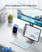 Samsers Bluetooth Foldable Keyboard, Wireless Portable Folding Keyboard - Image 2