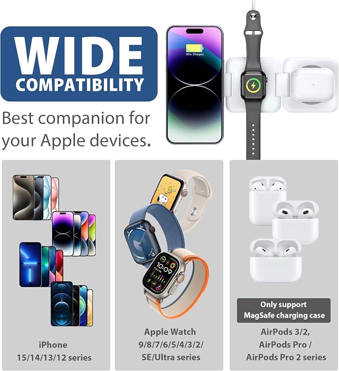 3 in 1 Apple Charging Station for iPhone Airpods iWatch - Image 6
