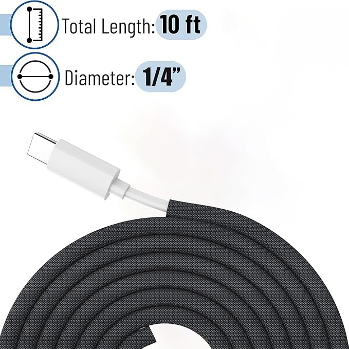 Cord Protectors from Pets No Chew, 1/4 inch 10ft Wire Protector Cord Covers - Image 2
