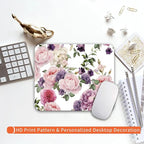 Square Mouse Pad Floral Roses, Personalized Premium-Textured Custom Mouse Mat - Image 6