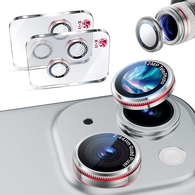 X-it 2 Pack Camera Lens Protector, Shatterproof Anti-Scratch Ultra HD by X-it