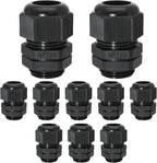 10 Pcs 3/4" NPT Nylon Cable Glands, IP68 Waterproof Adjustable Cord Grip Cable by Bonsicoky