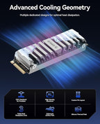 ORICO OS5 2TB M.2 SSD for PS5 Storage Expansion, M.2 PCIe 4.0 NVMe Gaming SSD - Image 5