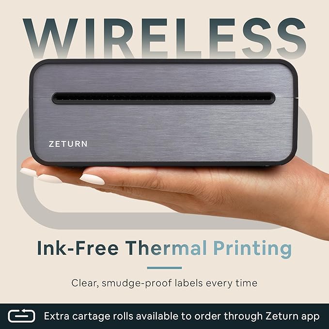 Wireless Return Label Printer – Compact, Battery-Powered & Easy-to-Use Package - Image 6