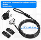 AboveTEK Laptop Lock, Tablet Lock Security Cable, 2 Keys Sturdy Steel iPad - Image 8
