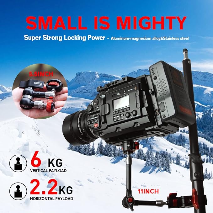 IFOOTAGE Magic Arm Clamp MA3-4, 7 Inches Adjustable Friction Power Articulating - Image 2