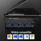HDMI KVM Switch 1 Monitors 2 Computers 4K@60Hz, USB3.0 KVM Switches EDID - Image 5