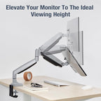 AVLT Single 17"-45" Monitor Arm Desk Mount Premium Mechanical Spring fits One - Image 7