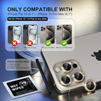Choiche Compatible for iPhone 15 Pro/iPhone 15 Pro Max Camera Lens Protector - Image 2