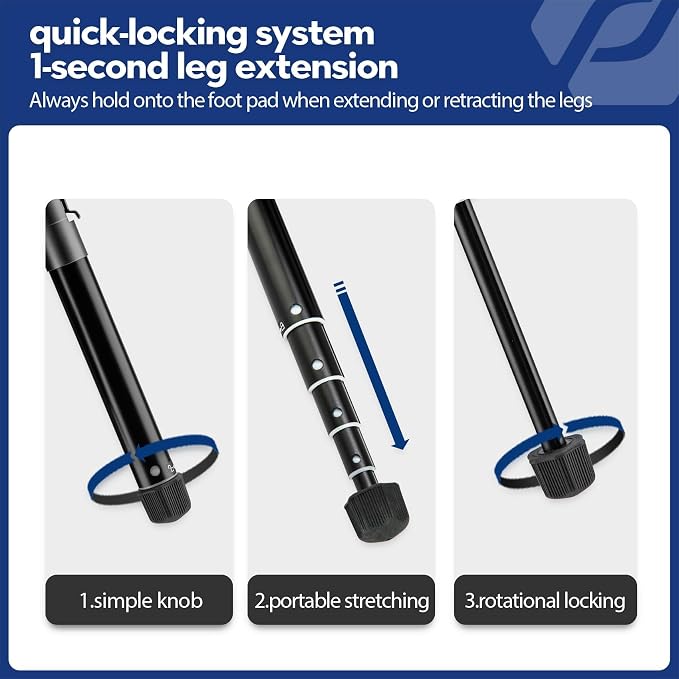 Fotopro Mini Tripod with Ball Head Phone Mount Detachable Selfie Stick Folded - Image 6
