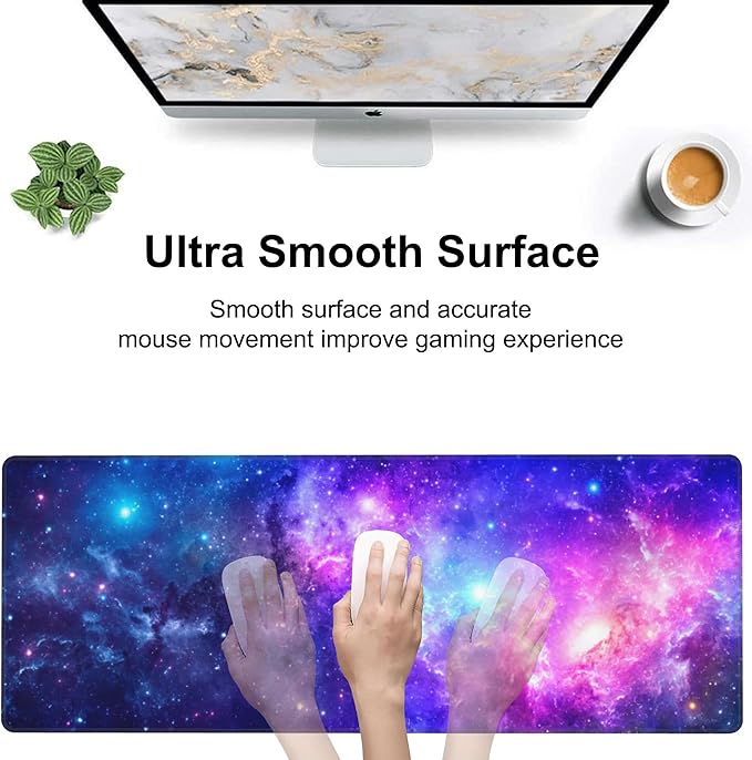 Deep Universe Space and Stars Desk Mat, Large Galaxy Space Gaming Keyboard - Image 5