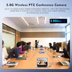 TOALLIN Wireless PTZ Conference Room Camera, 10X Optical Zoom, 1080P Full HD - Image 2