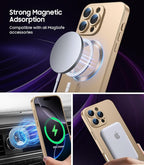 Magnetic for iPhone 16 Pro Case Slim Soft Silicone Bumper Shockproof Metallic - Image 3