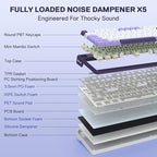 Redragon K745 PRO Wireless Gasket RGB Gaming Keyboard, 108 Keys Mechanical - Image 4