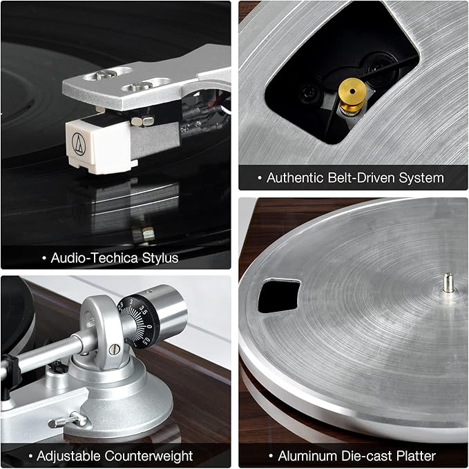 Turntables Belt-Drive Record Player - Image 8